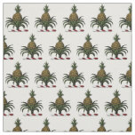 Preppy Heraldic Pineapple Crest Color WT Fabric
