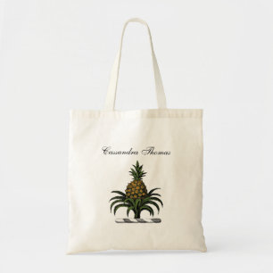 Preppy Heraldic Pineapple Crest Color WT Tote Bag