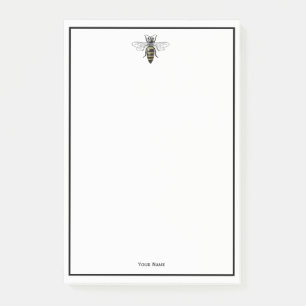 Preppy Heraldic Vintage Bee #2 Coat of Arms C Post-it Notes