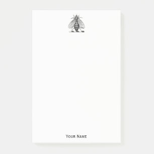 Preppy Heraldic Vintage Bee Coat of Arms Emblem Post-it Notes