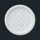 Preppy Hydrangea Watercolor Trellis Editable Paper Plates<br><div class="desc">Preppy Grandmillennial Watercolor hydrangea trellis Editable Invitation. Personalize with your own text.</div>