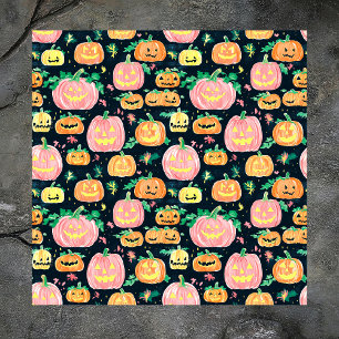 Preppy Jack-O’-Lantern Halloween Napkins