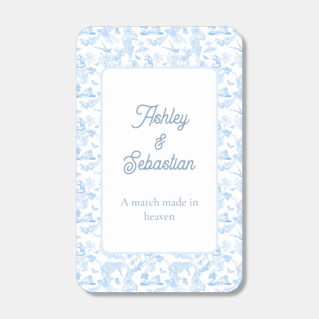 Preppy Jungle Chinoiserie Toile Matchboxes (Front)