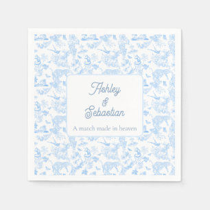 Preppy Jungle Chinoiserie Toile Napkins