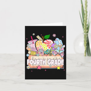 Preppy Kids Fourth Grade Grad 2025 Preschool 4th G Card