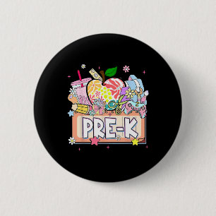 Preppy Kids Pre-k Grad 2025 Preschool Prek Graduat Button