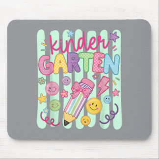 Preppy Kindergarten Back To School Pencil Student Mouse Pad