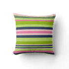 Preppy Lime, Pink and Navy Stripe