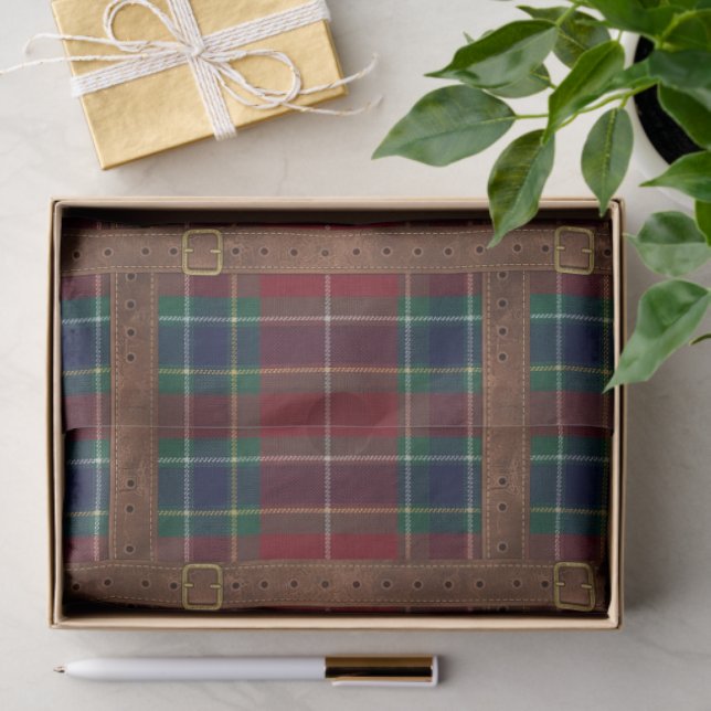 Preppy Lux Christmas Plaid II Tissue Paper (Gift)
