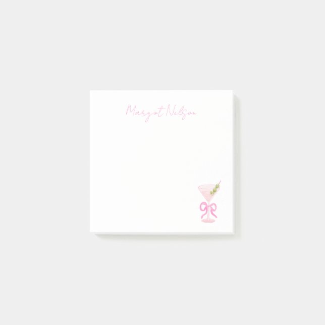 Preppy Martini Post-It Notes (Front)