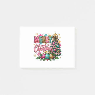 Preppy Merry Christmas Post-it Notes