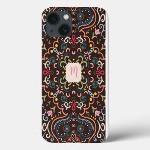 Preppy Monogram & Colorful iPhone 13 Case