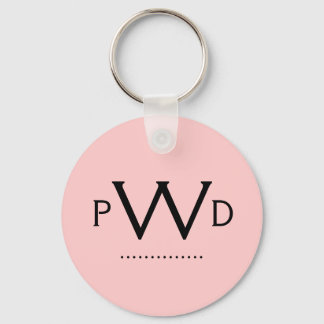Preppy Monogram Keychain
