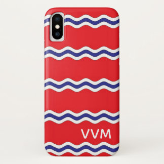 PREPPY Monogram Minimalist Block Lettering iPhone X Case