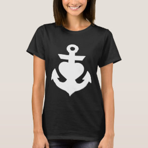 Preppy Nautical Anchor Gifts for Sailors Boaters Y T-Shirt