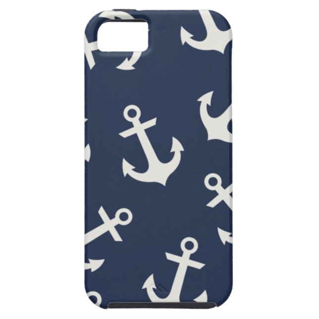 Preppy Nautical Anchor  IPHONE 5  Case Cover (Back)