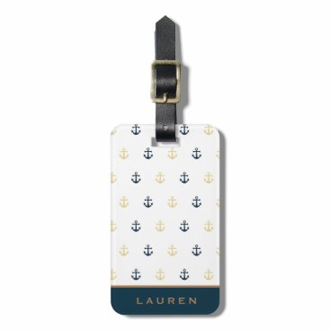 Preppy Nautical ⎢Monogram Luggage Tag Preppy Nautical ⎢Monogram Luggage Tag