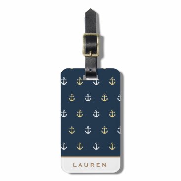 Preppy Nautical ⎢Monogram Luggage Tag Preppy Nautical ⎢Monogram Luggage Tag