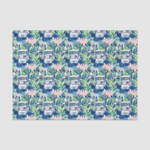 Preppy Palm Beach Golf Carts Tissue Paper