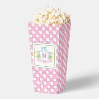 Preppy Palm Beach Monogram Crest Favor Boxes