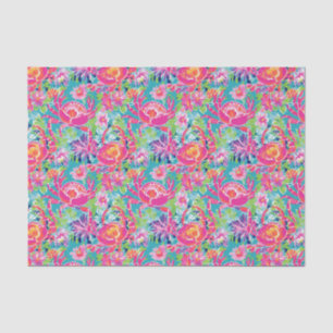 Preppy Palm Beach Ocean Crabs Pattern Tissue Paper