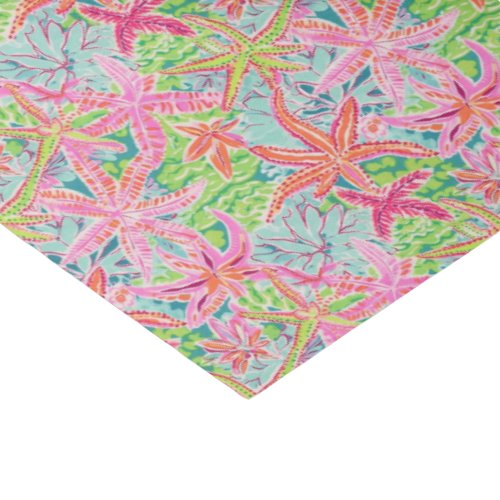 Preppy Palm Beach Tropical Starfish Pattern Tissue Paper