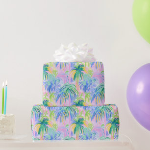 Preppy Palm Trees Wrapping Paper