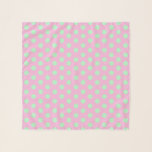 Preppy Pastel Mint Polka Dot on Pink Jockey Silks Scarf<br><div class="desc">Preppy pastel mint green polka dots on pink scarf or wrap to complement your derby day outfit for a stylish day at the races or a horse racing derby party. This green and pink dot pattern is inspired by classic jockey silk prints. You can customize the colors in the design...</div>