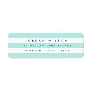 Mint Return Address Labels | Zazzle