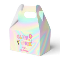 Preppy Pastel Pink Y2K Sleep Over Birthday Favor Boxes