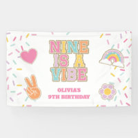 Preppy Patch Nine is a vibe 9th Birthday