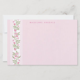 Preppy Personalized floral Stationery