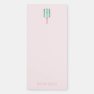 Preppy Personalized Pickleball Notepad