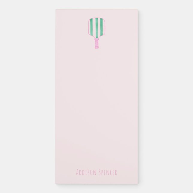 Preppy Personalized Pickleball Notepad (Front)