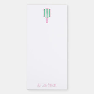 Preppy Personalized Pickleball Notepad