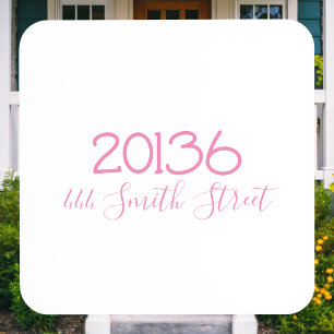 Preppy Personalized Zip Code Street Address Beverage Coaster