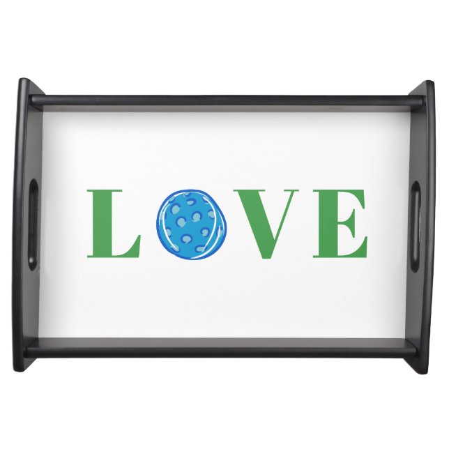 Preppy Pickleball Love Serving Tray (Front)