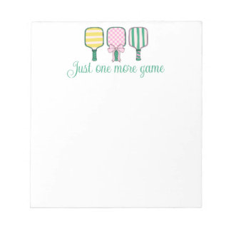 Preppy Pickleball Notepad Gift