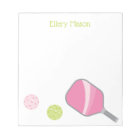Preppy Pickleball Personalized Notepad