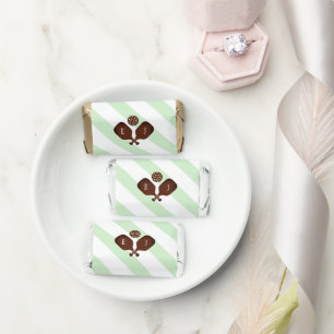 Preppy Pickleball Stripes Wedding Hershey's Miniatures