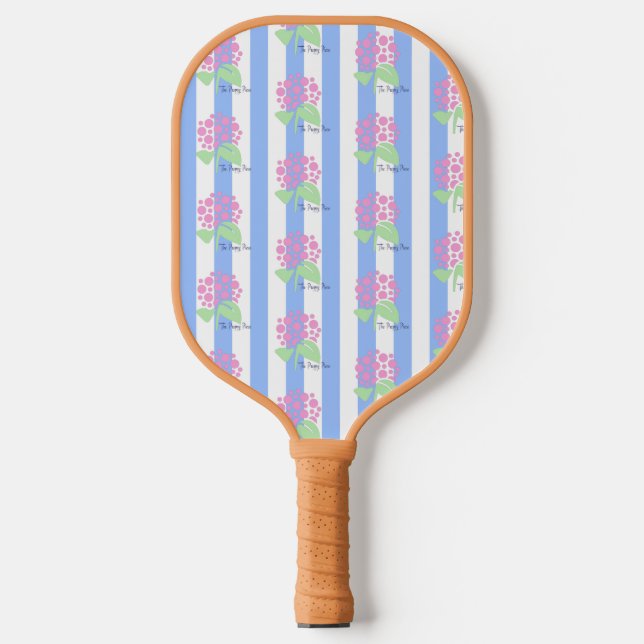 Preppy Piece pink logo Pickleball Paddle (Front)