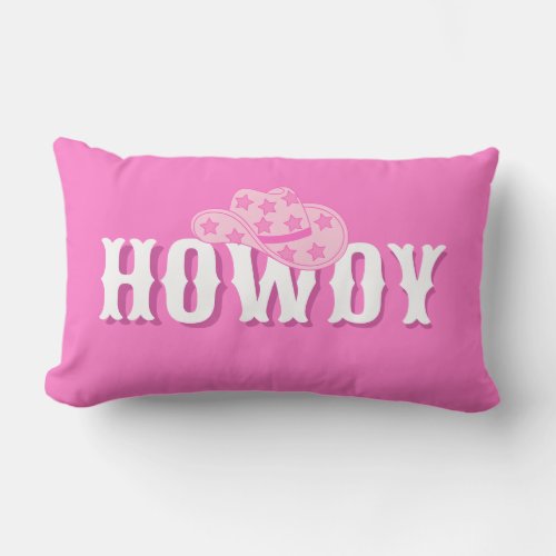 Preppy Pillow Preppy Cow Girl  Lumbar Pillow