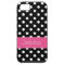 Preppy Pink and Black Polka Dots Personalized