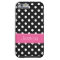 Preppy Pink and Black Polka Dots Personalized