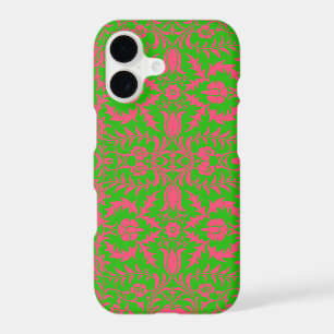 Preppy Pink and Green iPhone 17 Case