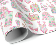 Preppy Pink and Green Palm Beach Chic Style