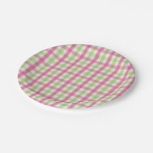 Preppy Pink and Green Plaid