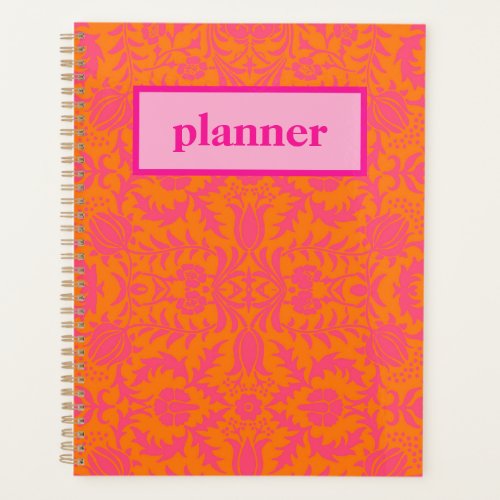 Preppy Pink and Orange Planner