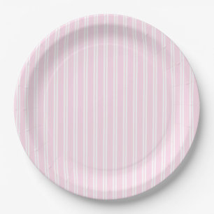 Preppy Pink Ballerina Slippers First birthday Paper Plates