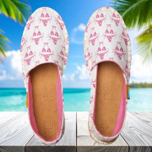 Preppy Pink Bikinis / Chic Beach & Poolside Summer Espadrilles